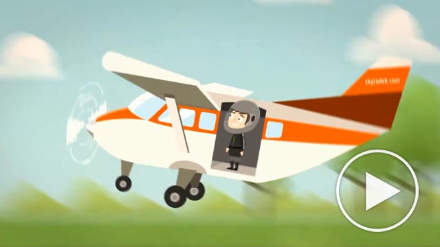 Czołówka do kanału youtube Skyradek